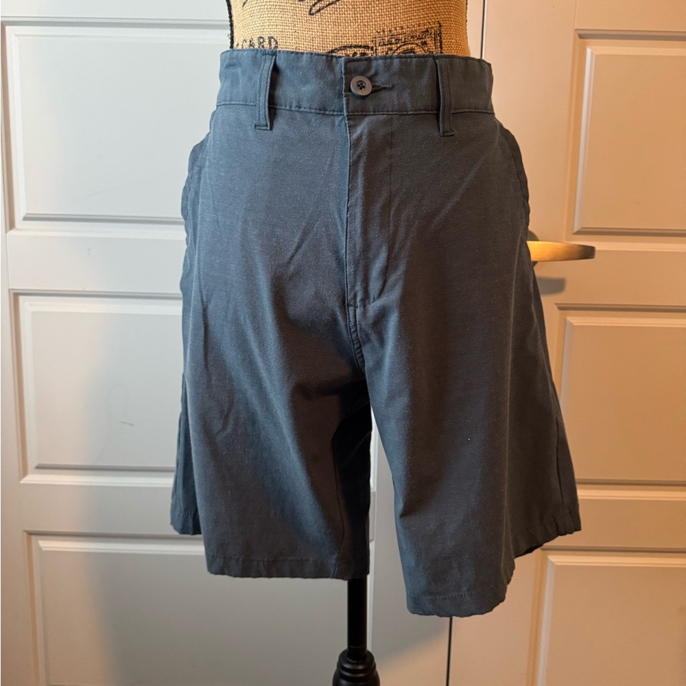 Burnside Men's Charcoal Flat Front Shorts